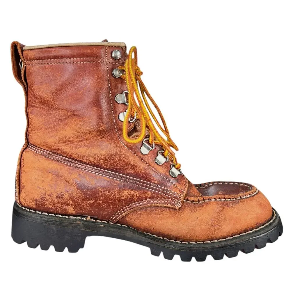 Vintage Weinbrenner Wood N Stream Brown Insulated Hunting Boots Size US 8